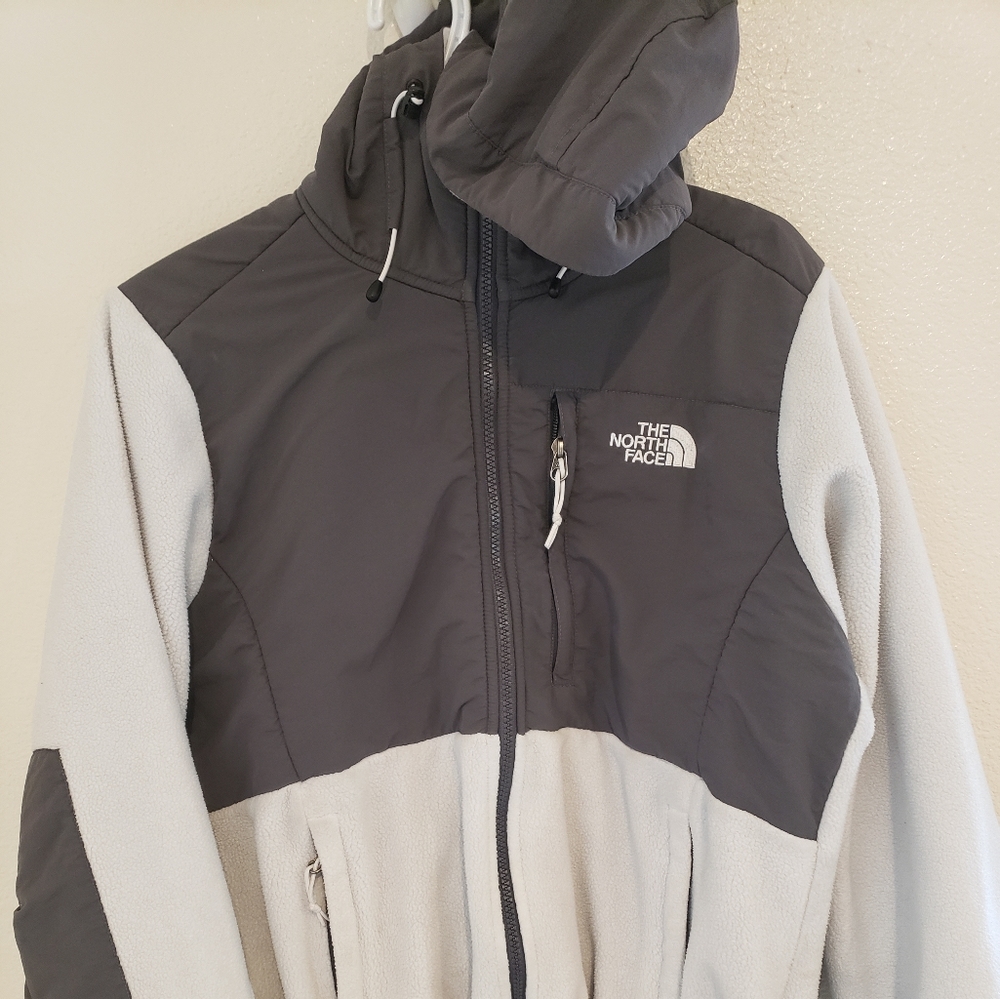 Womens The North Face Jacket Sherpa Fleece Hoodie Zip Up Warm Coat Oreo Size: M